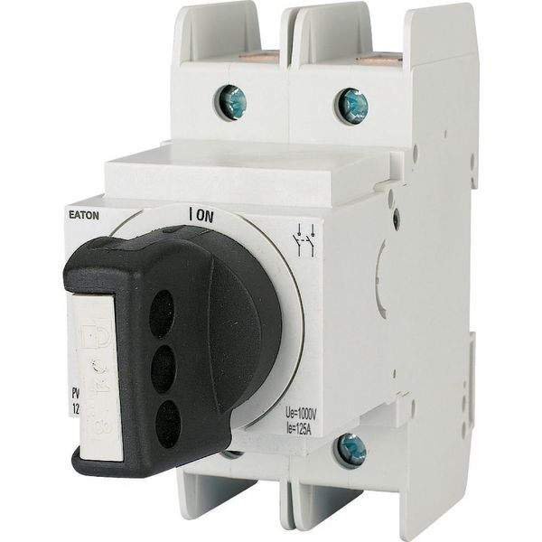 Switch disconnector, DC, 1000V, 125A, rotary handle image 2