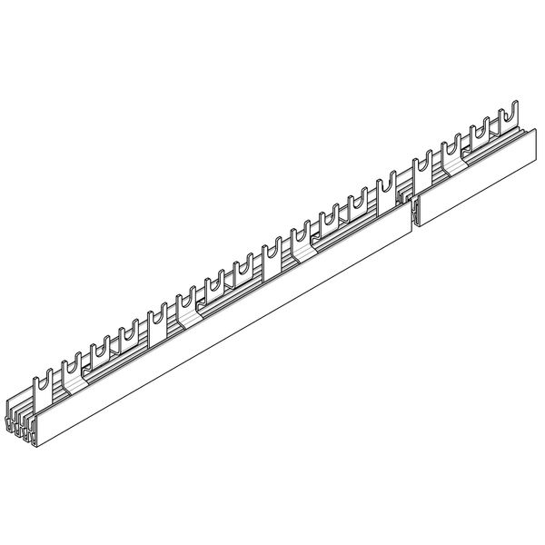 Busbar fork, 18mm, 4-pol. 10mmý, 1m, no break out version image 1