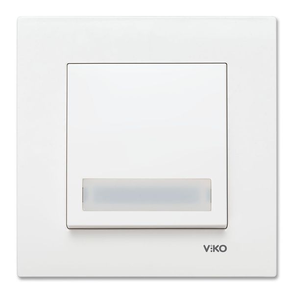 Karre-Meridian White Illuminated Labeled Buzzer Switch image 1