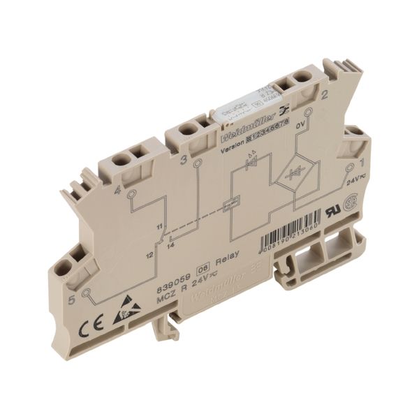 Relay module, for railway applications, 48 V…110 V DC +25 % / -30 %, G image 1