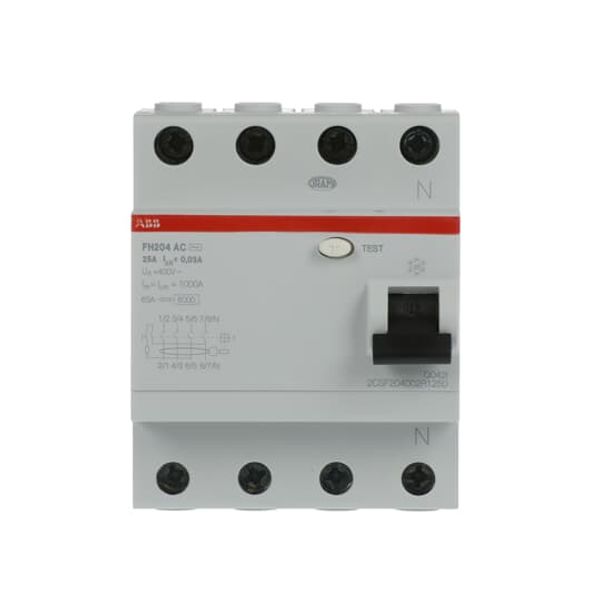 FH204 AC-25/0.03 Residual Current Circuit Breaker 4P AC type 30 mA image 3