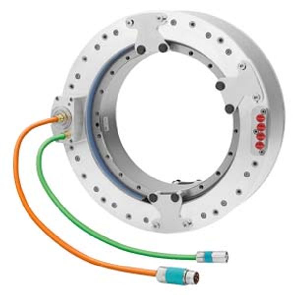 SIMOTICS T stator integrated precision and power cooler; radial cable outlet power cable and signal line 1 m diameter 502 mm image 1