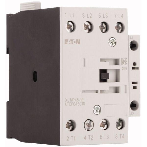 Contactor, 4 pole, AC operation, AC-1: 45 A, 1 N/O, 230 V 50 Hz, 240 V 60 Hz, Screw terminals image 4