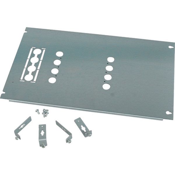 Mounting plate, +mounting kit, for NZM3, horizontal, 3/4p, fixed, HxW=300x600mm image 3