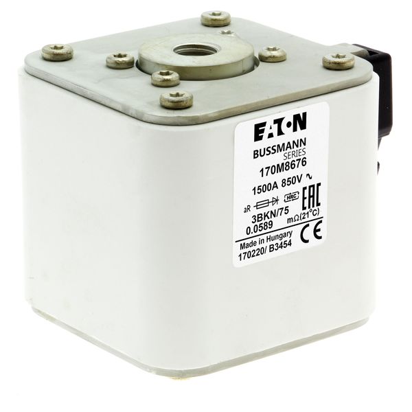 Fuse-link, high speed, 630 A, AC 3000 V, size 3, 96 x 85 x 234 mm, aR, IEC, single indicator image 16