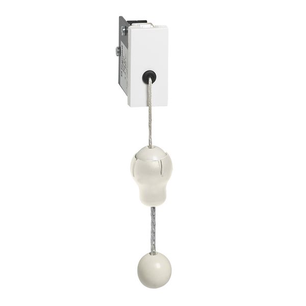 Push-button Mosaic - with ejectable pull cord - white antimicrobial image 1