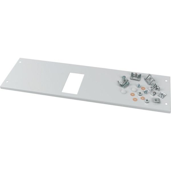 Front cover, +mounting kit, for NZM1, horizontal, 4p, HxW=150x600mm, grey image 5