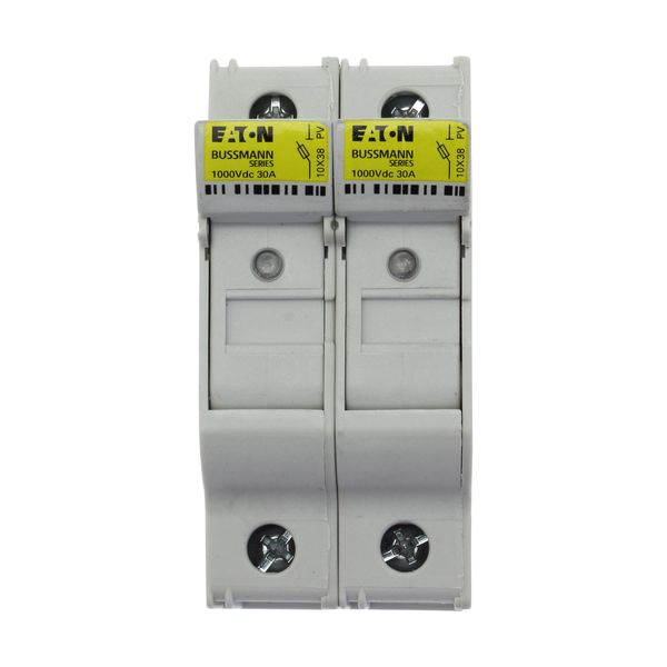 Fuse-holder, LV, 32 A, DC 1000 V, 10 x 38 mm, gPV, 2P, UL, IEC, indicating, DIN rail mount image 21