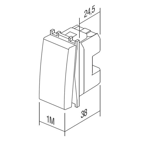 SWITCH 1WAY 16AX 250V~ 1M ES IN 6215431 image 2