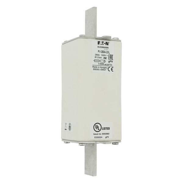 Fuse-link, high speed, 200 A, DC 1500 V, 2XL, 61 x 205 mm, gPV, IEC, UL, with indicator image 23