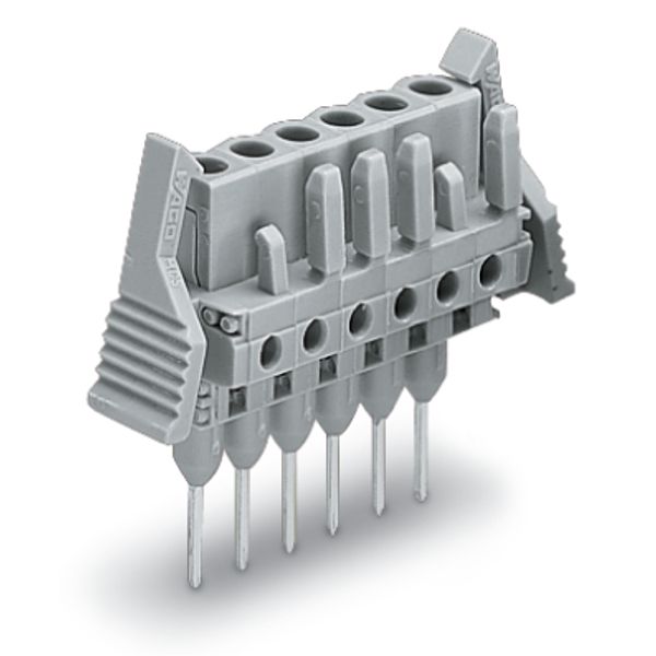 Female connector for rail-mount terminal blocks 0.6 x 1 mm pins straig image 5