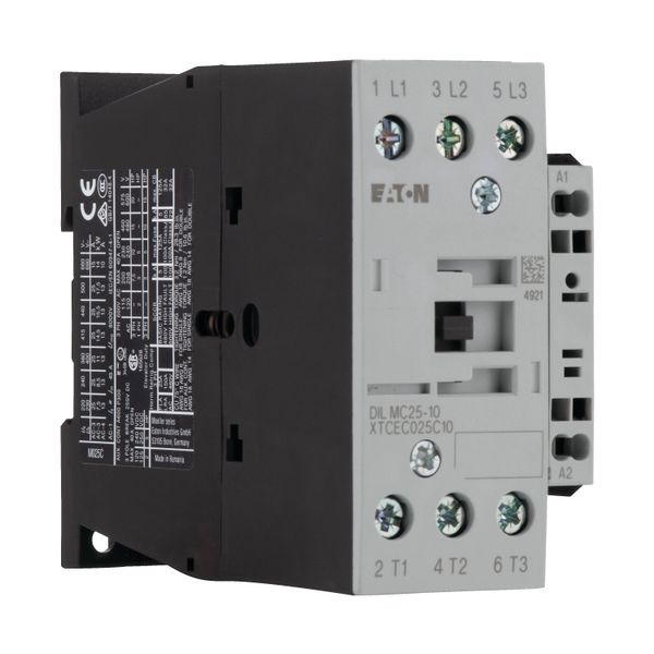 Contactor, 3 pole, 380 V 400 V 11 kW, 1 N/O, 24 V 50/60 Hz, AC operation, Spring-loaded terminals image 17