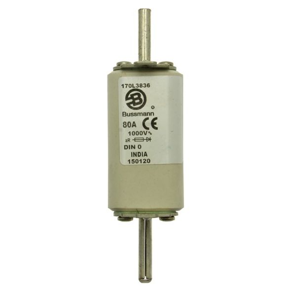 Fuse-link, high speed, 160 A, AC 660 V, DIN 00, 30 x 60 x 78 mm, aR, DIN, IEC, single indicator image 2