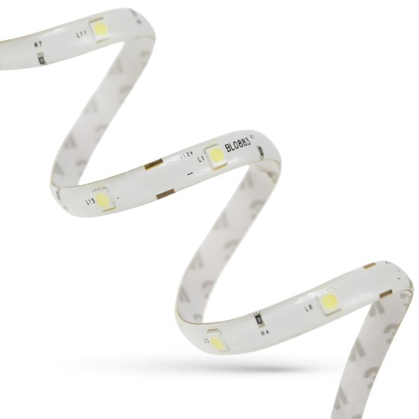 LED STRIP 24W 5050 30LED CW 1m (roll 5m) - without cover image 2
