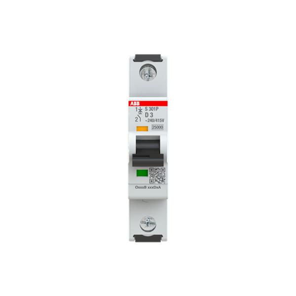 S301P-D3 Miniature Circuit Breaker - 1P - D - 3 A image 1