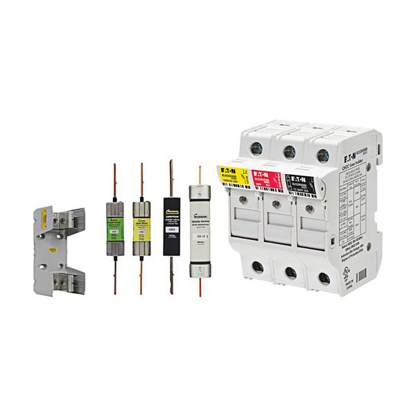 Eaton Bussmann series HLS fuse holder, No flanges, 125 Vac, 60 Vdc, 15A, Four-pole, Tin-plated bifrucated copper terminal image 4