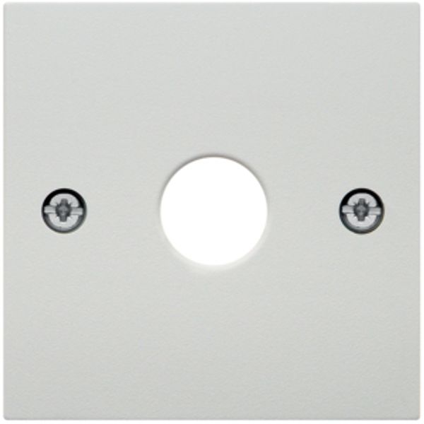 Centre plate for aerial socket 1-hole, S.1/B.3/B.7, polar white matt image 1