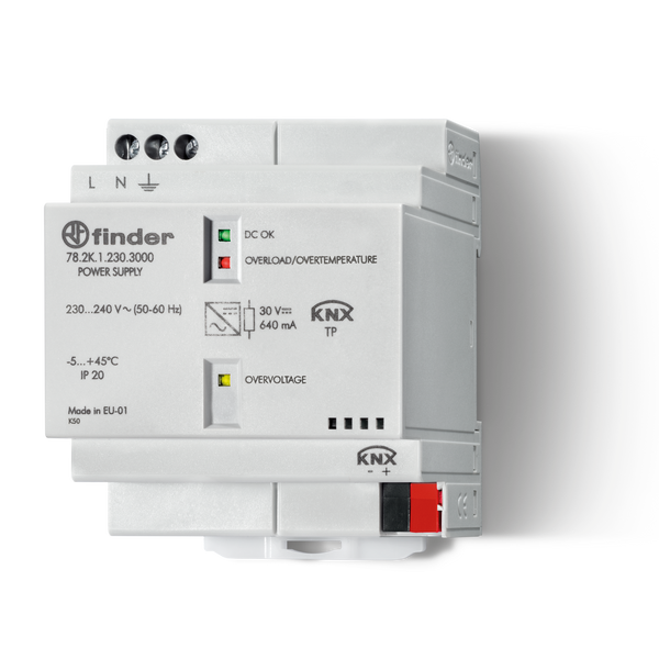 Switch.power suppl.70mm.In.230...240VAC Off.KNX 640mA 40W 24VDC (78.2K.1.230.3000) image 1