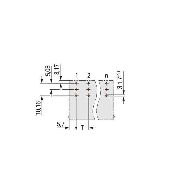 832-3642 THT male header; 1.2 x 1.2 mm solder pin; angled image 5