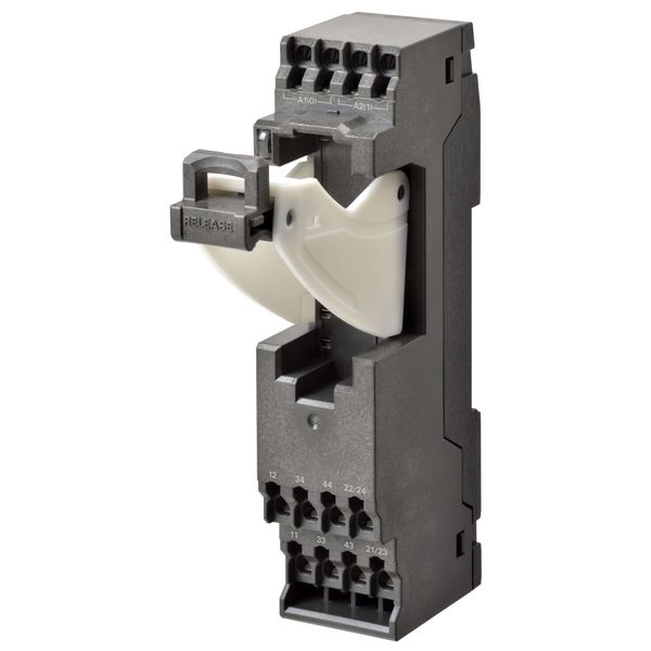 Socket, DIN rail/surface mounting, 10 pin, push-in terminals, for G7SA image 3