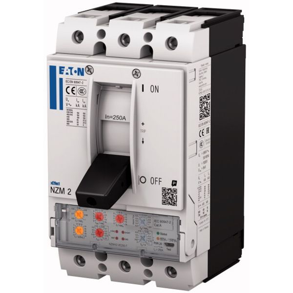 NZM2 PXR20 circuit breaker, 250A, 3p, Screw terminal, earth-fault protection image 5