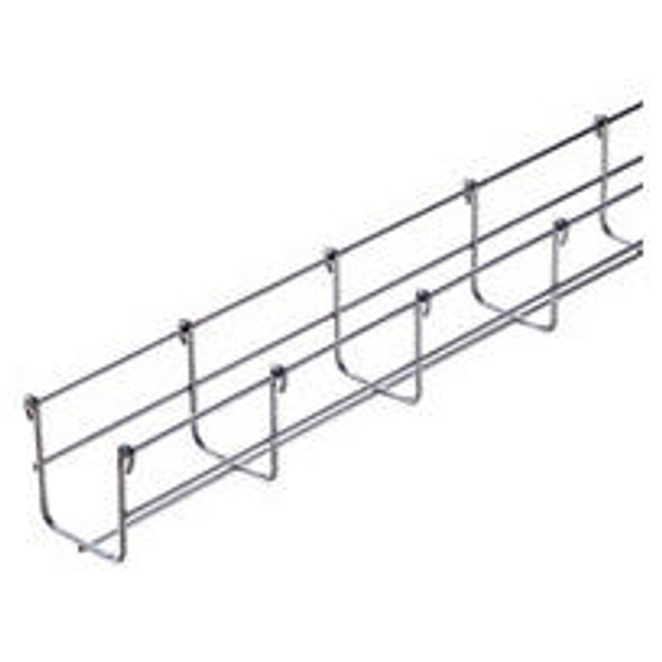 GALVANIZED WIRE MESH CABLE TRAY BFR30 - LENGTH 3 METERS - WIDTH 400MM - FINISHING: Z100 image 1