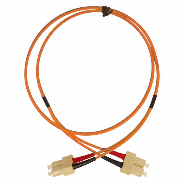 FO Patchcord Duplex SC/SC,62,5/125æm OM1, LS0H, orange, 5m image 2