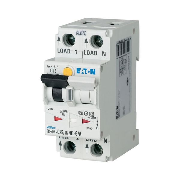 Electronic RCD/MCB combination, 10 A, 10 mA, MCB trip characteristic: B, 1p+N, RCD trip characteristic: A image 6