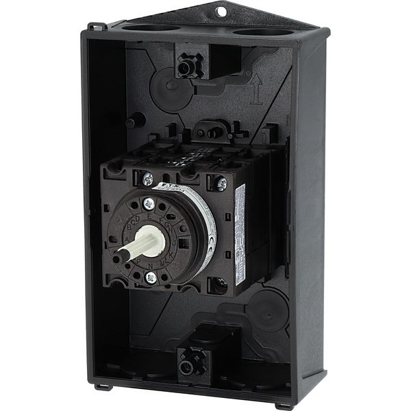 Main switch, T3, 32 A, surface mounting, 4 contact unit(s), 8-pole, STOP function, With black rotary handle and locking ring, Lockable in the 0 (Off) image 57