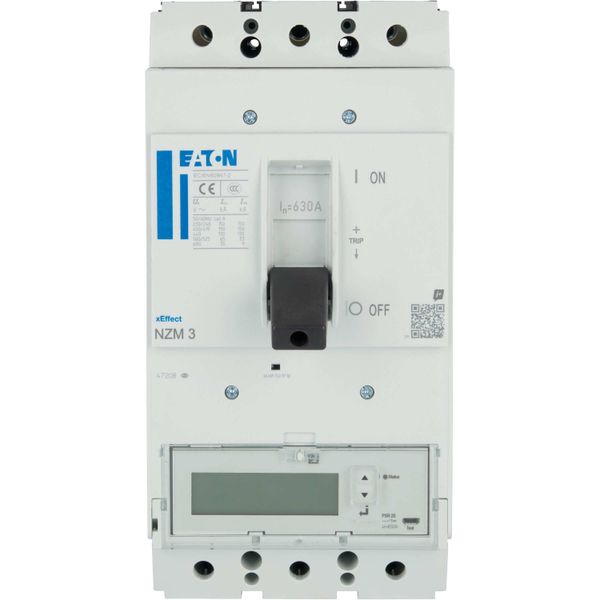 NZM3 PXR25 circuit breaker - integrated energy measurement class 1, 630A, 3p, Screw terminal image 21