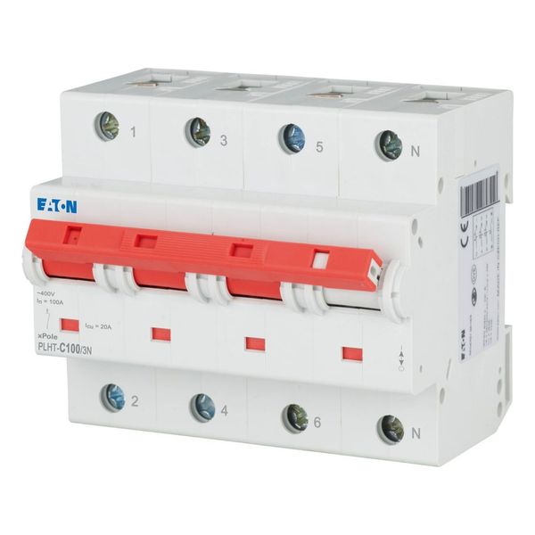 Miniature circuit breaker (MCB), 100A, 3Np, C-Char, AC image 3