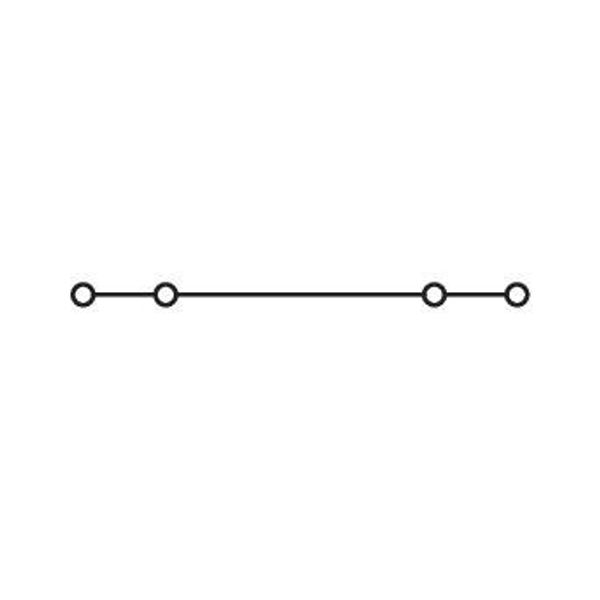 4-conductor through terminal block 2.5 mm² center marking gray image 4