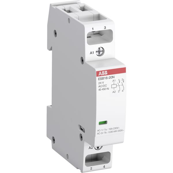 ESB16-20N-07 Installation Contactor (NO) 16 A - 2 NO - 0 NC - 400 V - Control Circuit DC image 2