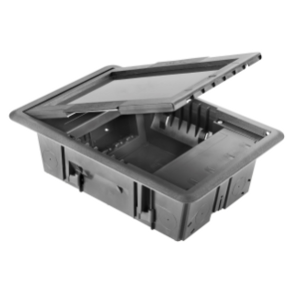 UNDERFLOOR OUTLET BOX - WITH HOLLOW COVER - 10 MODULES SYSTEM image 1