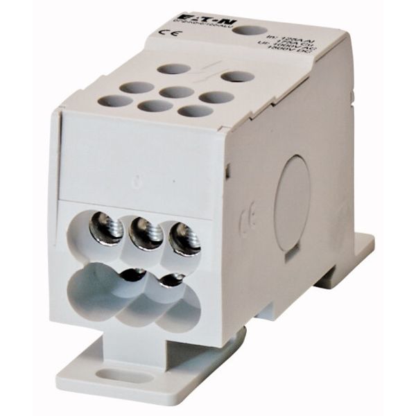 Terminal block, 1 pole, 160 A, 6 output terminals, ALU image 1