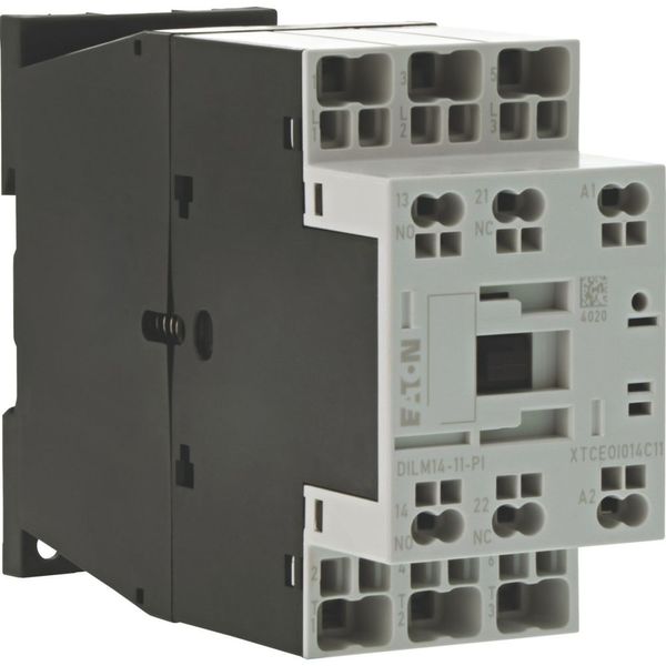 Contactor, 3 pole, 380 V 400 V 6.8 kW, 1 N/O, 1 NC, 220 V 50/60 Hz, AC operation, Push in terminals image 14