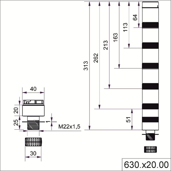 Adapter for single hole mount. EM BK image 3