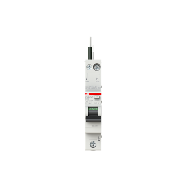 DSE201 B25 AC30 - N Black Residual Current Circuit Breaker with Overcurrent Protection image 3