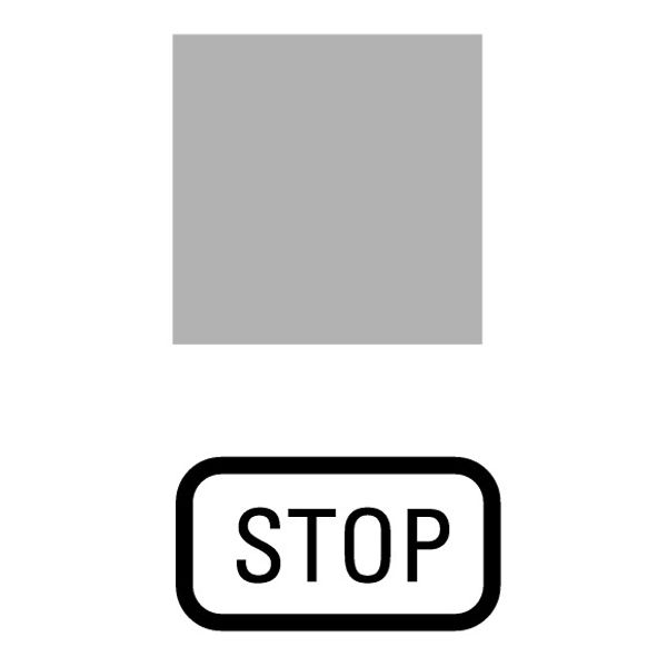 Insert label, transparent, STOP image 1