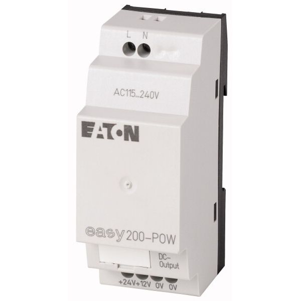 Switched-mode power supply unit, 100-240VAC/24VDC/12VDC, 0.35A/0.02A, 1-phase, controlled image 1