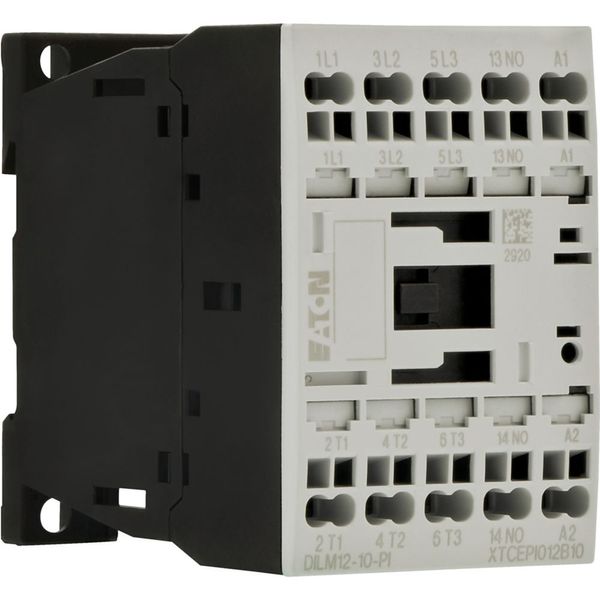 Contactor, 3 pole, 380 V 400 V 5.5 kW, 1 N/O, 110 V 50 Hz, 120 V 60 Hz, AC operation, Push in terminals image 6