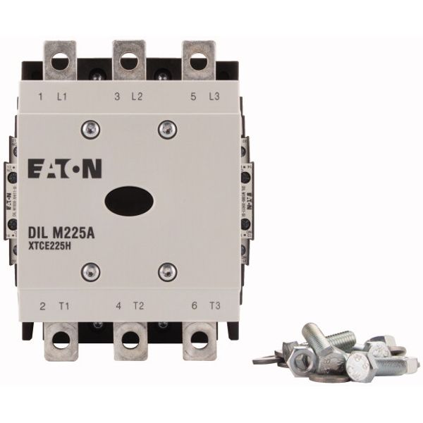 Contactor, 380 V 400 V 110 kW, 2 N/O, 2 NC, RDC 130: 110 - 130 V DC, DC operation, Screw connection image 2