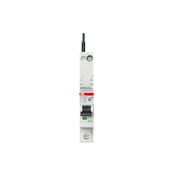 DSE201 M C10 A300 - N Black Residual Current Circuit Breaker with Overcurrent Protection image 3