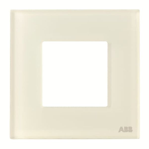 N2271 CB Frame 1-gang / 2-modules - Noble - White Glass image 1