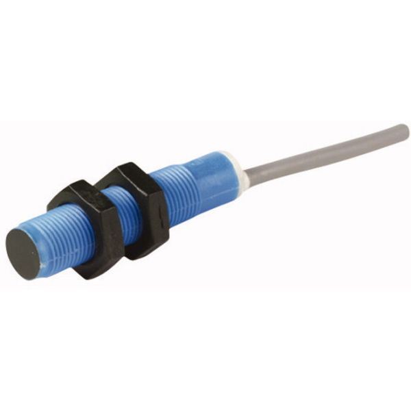Proximity switch, inductive, 1N/O, Sn=2mm, 3L, 10-30VDC, NPN, M12, insulated material, line 2m image 1