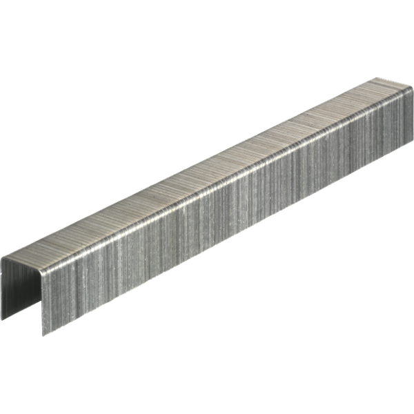 F staple 12,7mm, Regular galvanized standard tensile, Chisel, Plain, 12.70 mm, 14000pcs image 1