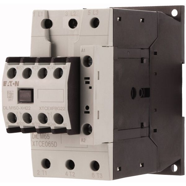 Contactor, 380 V 400 V 30 kW, 2 N/O, 2 NC, RDC 24: 24 - 27 V DC, DC operation, Screw terminals image 3