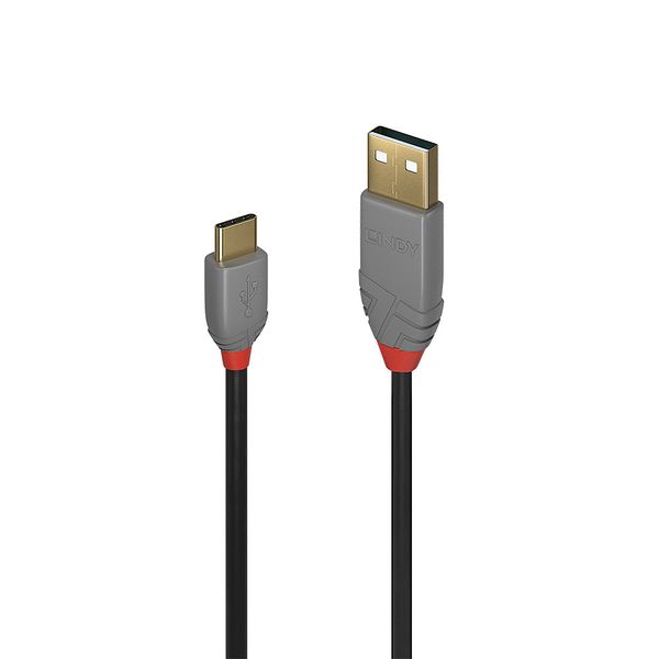 0.5m USB 2.0  Type A to C Cable, Anthra Line USB Type A Male to C Male image 1