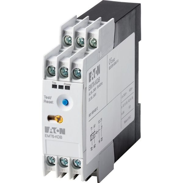 Thermistor overload relay for machine protection, 1N/O+1N/C, 24-240VAC/DC, with reclosing lockout image 3