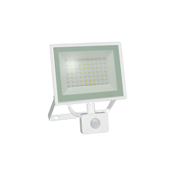 NOCTIS LUX 3 FLOODLIGHT 50W NW 230V IP44 180x215x53mm WHITE with PIR sensor image 7